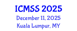 International Conference on Mathematical and Statistical Sciences (ICMSS) December 11, 2025 - Kuala Lumpur, Malaysia