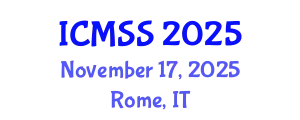 International Conference on Mathematical and Statistical Sciences (ICMSS) November 17, 2025 - Rome, Italy