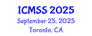 International Conference on Mathematical and Statistical Sciences (ICMSS) September 25, 2025 - Toronto, Canada