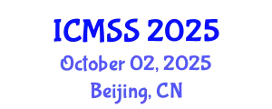 International Conference on Mathematical and Statistical Sciences (ICMSS) October 02, 2025 - Beijing, China