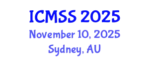 International Conference on Mathematical and Statistical Sciences (ICMSS) November 10, 2025 - Sydney, Australia