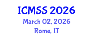 International Conference on Mathematical and Statistical Sciences (ICMSS) March 02, 2026 - Rome, Italy