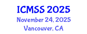 International Conference on Mathematical and Statistical Sciences (ICMSS) November 24, 2025 - Vancouver, Canada