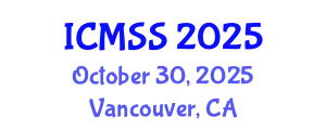 International Conference on Mathematical and Statistical Sciences (ICMSS) October 30, 2025 - Vancouver, Canada