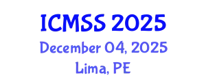International Conference on Mathematical and Statistical Sciences (ICMSS) December 04, 2025 - Lima, Peru