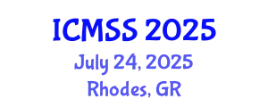 International Conference on Mathematical and Statistical Sciences (ICMSS) July 24, 2025 - Rhodes, Greece