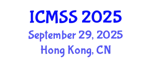 International Conference on Mathematical and Statistical Sciences (ICMSS) September 29, 2025 - Hong Kong, China