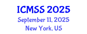 International Conference on Mathematical and Statistical Sciences (ICMSS) September 11, 2025 - New York, United States