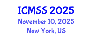 International Conference on Mathematical and Statistical Sciences (ICMSS) November 10, 2025 - New York, United States