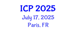 International Conference on Physics (ICP) July 17, 2025 - Paris, France