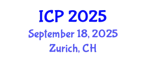 International Conference on Physics (ICP) September 18, 2025 - Zurich, Switzerland