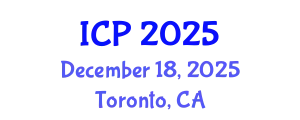 International Conference on Physics (ICP) December 18, 2025 - Toronto, Canada