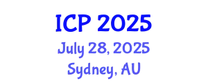 International Conference on Physics (ICP) July 28, 2025 - Sydney, Australia
