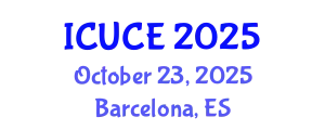 International Conference on Urban and Civil Engineering (ICUCE) October 23, 2025 - Barcelona, Spain