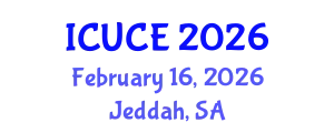 International Conference on Urban and Civil Engineering (ICUCE) February 16, 2026 - Jeddah, Saudi Arabia