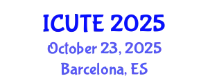 International Conference on Urban Transport and Environment (ICUTE) October 23, 2025 - Barcelona, Spain