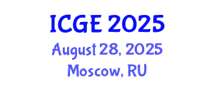 International Conference on Geomatics Engineering (ICGE) August 28, 2025 - Moscow, Russia