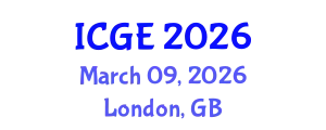 International Conference on Geomatics Engineering (ICGE) March 09, 2026 - London, United Kingdom