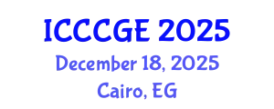 International Conference on Civil, Construction and Geological Engineering (ICCCGE) December 18, 2025 - Cairo, Egypt