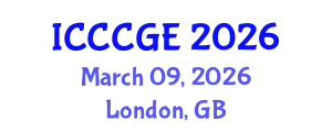 International Conference on Civil, Construction and Geological Engineering (ICCCGE) March 09, 2026 - London, United Kingdom