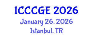 International Conference on Civil, Construction and Geological Engineering (ICCCGE) January 26, 2026 - Istanbul, Turkey