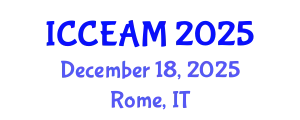 International Conference on Civil Engineering and Applied Mechanics (ICCEAM) December 18, 2025 - Rome, Italy