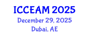 International Conference on Civil Engineering and Applied Mechanics (ICCEAM) December 29, 2025 - Dubai, United Arab Emirates