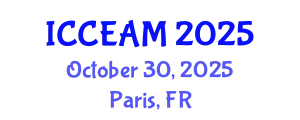 International Conference on Civil Engineering and Applied Mechanics (ICCEAM) October 30, 2025 - Paris, France