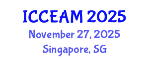 International Conference on Civil Engineering and Applied Mechanics (ICCEAM) November 27, 2025 - Singapore, Singapore