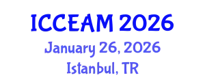 International Conference on Civil Engineering and Applied Mechanics (ICCEAM) January 26, 2026 - Istanbul, Turkey