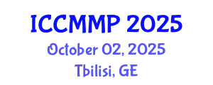 International Conference on Condensed Matter and Materials Physics (ICCMMP) October 02, 2025 - Tbilisi, Georgia