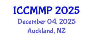 International Conference on Condensed Matter and Materials Physics (ICCMMP) December 04, 2025 - Auckland, New Zealand