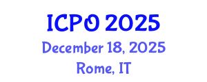 International Conference on Photonics and Optoelectronics (ICPO) December 18, 2025 - Rome, Italy