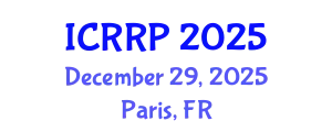 International Conference on Radioactivity and Radiation Protection (ICRRP) December 29, 2025 - Paris, France