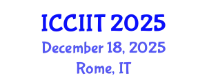 International Conference on Communication, Internet and Information Technology (ICCIIT) December 18, 2025 - Rome, Italy