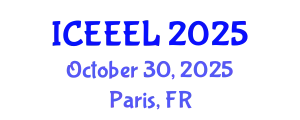 International Conference on e-Education and e-Learning (ICEEEL) October 30, 2025 - Paris, France