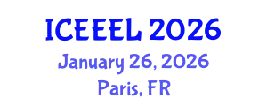 International Conference on e-Education and e-Learning (ICEEEL) January 26, 2026 - Paris, France
