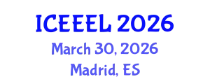 International Conference on e-Education and e-Learning (ICEEEL) March 30, 2026 - Madrid, Spain