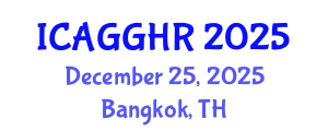 International Conference on Anti-Corruption, Good Governance and Human Rights (ICAGGHR) December 25, 2025 - Bangkok, Thailand