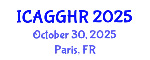 International Conference on Anti-Corruption, Good Governance and Human Rights (ICAGGHR) October 30, 2025 - Paris, France
