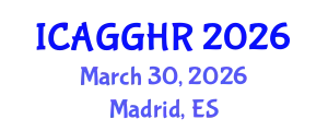 International Conference on Anti-Corruption, Good Governance and Human Rights (ICAGGHR) March 30, 2026 - Madrid, Spain