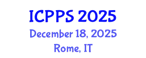 International Conference on Psychology and Psychological Sciences (ICPPS) December 18, 2025 - Rome, Italy