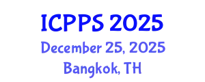 International Conference on Psychology and Psychological Sciences (ICPPS) December 25, 2025 - Bangkok, Thailand