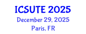 International Conference on Sustainable Urban Transport and Environment (ICSUTE) December 29, 2025 - Paris, France