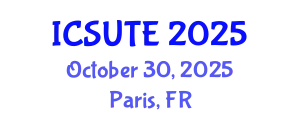 International Conference on Sustainable Urban Transport and Environment (ICSUTE) October 30, 2025 - Paris, France