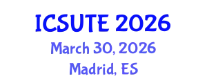 International Conference on Sustainable Urban Transport and Environment (ICSUTE) March 30, 2026 - Madrid, Spain