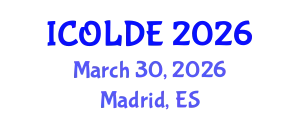 International Conference on Open Learning and Distance Education (ICOLDE) March 30, 2026 - Madrid, Spain