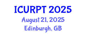 International Conference on Urban, Regional Planning and Transportation (ICURPT) August 21, 2025 - Edinburgh, United Kingdom
