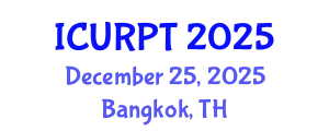 International Conference on Urban, Regional Planning and Transportation (ICURPT) December 25, 2025 - Bangkok, Thailand