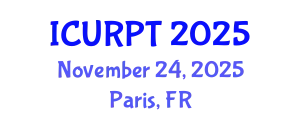 International Conference on Urban, Regional Planning and Transportation (ICURPT) November 24, 2025 - Paris, France